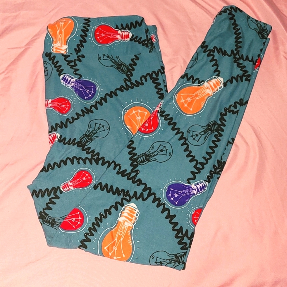 LuLaRoe Multicolored Light-Bulb Leggings